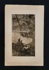 Carlo Casanova, Naviglio Visconteo, etching