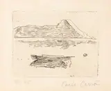 Carlo Carrà, Lago Maggiore, etching