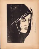 Lorenzo Viani, Testa virile, Xilografia
