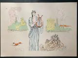 Erato (Deesee de la Poesie Lyrique) by Salvador Dalí, lithograph, offered Jul 2025