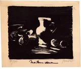 Roland Bierge, Natura morta, lithograph