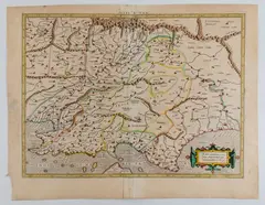 Gerardus Mercator, Asiae X Tab, etching and bulino