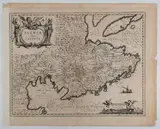 Willem Janszoon Blaeu, Istria olim Iapidia, etching and bulino