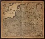 Frederick de Wit, Reipublicae et Status Generalis Poloniae Nova Tabula, Comprehendens Maioris et Minoris Poloniae Regni, Magni Ducatus Lithuaniae, Ducatus Prussiae, Curlandiae, Russiae, Ucraniae, Massoviae, Volhydiae e, 1700, etching and bulino