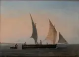 Salvatore Petruolo, Seaside landscape, 1897