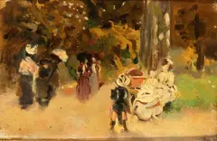 Raffaele Ragione, Parisinian park, Al retro dichiarazione di De Corsi