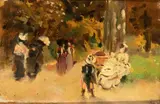 Raffaele Ragione, Parisinian park, Al retro dichiarazione di De Corsi