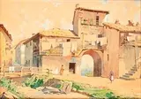 Enrico Bartezago, View of a village