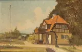 Harry Kluge, Landscape with a house, 1929