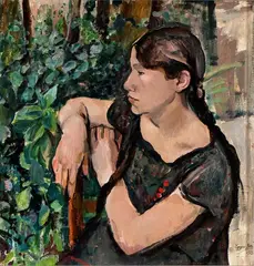 Young Tuscan lady by Ennio Pozzi, 1928, offered Jul 2025