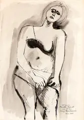 Female nude by Luigi Montanarini, 1948, Signature, offered Jul 2025