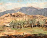 Cesarina Gualino, Hilly landscape, 1962