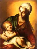 Cigoli, Madonna and Child, copy of the ‘Holy Family’ by Ludovico Cardi known as Cigoli (Cigoli di San Miniato