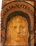 Benozzo Gozzoli, Head of the Virgin, The painting bears a brush inscription