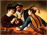 I bari by Michelangelo Merisi detto il Caravaggio, The painting is a high-quality antique copy of the Caravaggio painting now housed at the Kimbell Art Museum in, offered Jun 2025