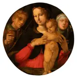 Bartolomeo Neroni il Riccio, Madonna and Child, Saint Ansano and Saint Catherine of Siena, The painting is accompanied by an expertise by Prof. Mauro Minardi. The work was also independently awarded to
