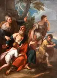 Girolamo Brusaferro, The banishment of Hagar and Ishmael, The painting was confirmed to Domenico Brusaferro by Prof. Anna Pietropolli on the basis of professional photographs.
