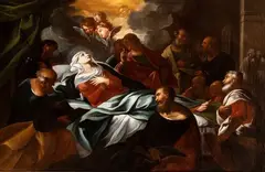 Giovanni Lanfranco, Dormitio Virginis, Oil on canvas