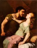 Luca Giordano, Tarquin and Lucretia, Oil on canvas