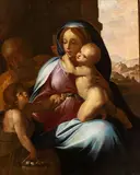 Ventura Salimbeni, Holy Family with Saint John, We are grateful to Prof. Marco Ciampolini who attributed the work to Ventura Salimbeni.