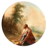 Gaetano Gandolfi, Mosè e il Roveto Ardente, oil on canvas