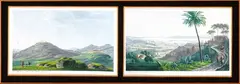 Francesco Zerilli, a) View of the valley of Segesta; b) View of the harbor of Messina. Pair of paintings, The temperas both bear the signature and date in the lower left margin:"F.SCO ZERILLI DIP. IN PALERMO NEL
