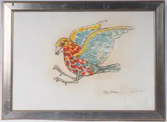 Pigeon, multiple on paper by Aldo Turchiaro, offered May 2025