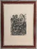 Angelo Canevari, Untitled, multiple on paper, framed