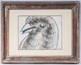 Aldo Turchiaro, Pigeon head, multiple on paper