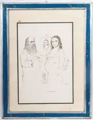 Bruno Caruso, The Mystery of the Mona Lisa, Multiple on Paper