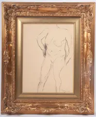 Female Nude by Luigi Montanarini, 1989, offered May 2025