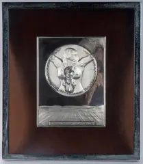 " Fertility " by Salvador Dalí, 925/1000 silver plate gr.249 copy no. I /308 in frame State of preservation: very good, offered May 2025