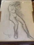 Marino Mazzacurati, Female nude, 1943
