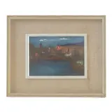 Aldo Nava, View of Florence, 1961, within frame. Signed on the back A. Nava