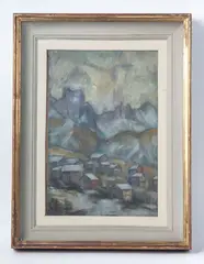 Fiorenzo Tomea, "Cadore", 1950, framed