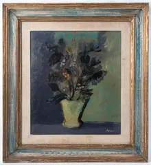 Manlio Bacosi, Flowers, 1967, framed