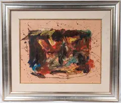 Abstract composition by Luigi Montanarini, 1976, offered May 2025