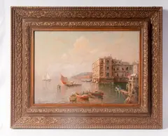 Nicolas De Corsi, Glimpse of the sea, framed