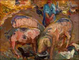 Nicolas Tarkhov, Farmyard, 1907