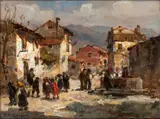 Vittore Antonio Cargnel, Frisanco's small square and school