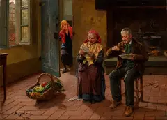 Michele Garinei, Interior with farmers