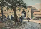 Ettore Roesler Franz, Porta Angelica in Rome, 1880