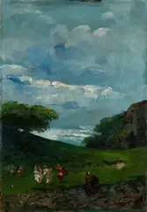 Emma Ciardi, Landscape with figures