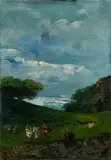 Emma Ciardi, Landscape with figures