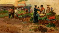 Venetian market by Alessandro Milesi, offered May 2025