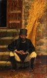 Antonio Ballero, Self-portrait in Sardinian clothing, 1891