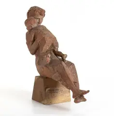 Lullaby by Quinto Martini, 1940, Engraved signature under the right leg: Quinto M., offered May 2025