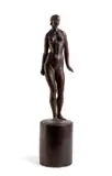 Bruno Arzilli, Naked woman, 1935, Label under the base of the " III Mostra d'Arte Sindacale Umbra"