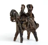 Emilia Palomba, Couple on horseback in Sardinian costumes