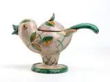 Bird-shaped gravy boat with drip tray foot by Barbara Margarethe Thewalt-Hannasch, Signature on the bottom: Italy with mark, offered May 2025